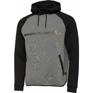 Savage Gear Mikina Tec-Foam Hoodie Dark Grey Melange S