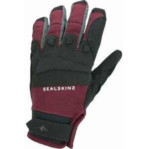 Sealskinz Waterproof All Weather MTB Glove Black/Red XL Cyklistické rukavice