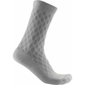 Castelli Sfida 13 Sock Silver Gray/White S/M Cyklo ponožky