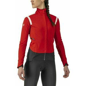 Castelli Alpha Ros 2 W Jacket Red/White-Silver Gray M