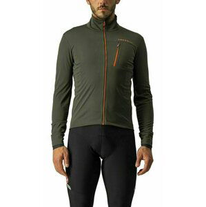 Castelli Go Jacket Military Green/Fiery Red L Cyklo-Bunda, vesta