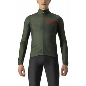 Castelli Squadra Stretch Jacket Military Green/Dark Gray 2XL Bunda