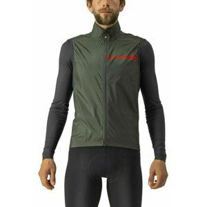 Castelli Squadra Stretch Vest Military Green/Dark Gray M Cyklo-Bunda, vesta