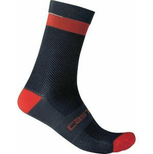 Castelli Alpha 18 Sock Savile Blue/Red 2XL