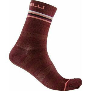 Castelli Go W 15 Sock Bordeaux/Brilliant Pink-White L/XL