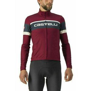 Castelli Passista Jersey Bordeaux/Savile Blue-Chalk 2XL