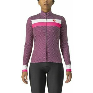 Castelli Volare LS Jersey Cyclamen/White-Pink Fluo XS