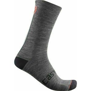 Castelli Racing Stripe 18 Sock Dark Gray L/XL Cyklo ponožky