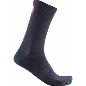 Castelli Racing Stripe 18 Sock Savile Blue 2XL Cyklo ponožky