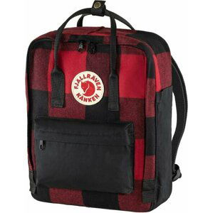 Fjällräven Kånken Re-Wool Red/Black 16 L Outdoorový batoh