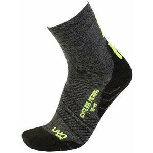 UYN Cycling Merino Anthracite/Fluo Yellow 39/41