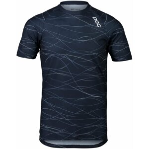 POC MTB Pure Tee Lines Turmaline Navy S