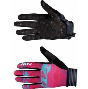 Northwave Womens Air Gloves Full Fingers Beetroot/Green S