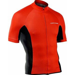 Northwave Force Full Zip Jersey Short Sleeve Red S