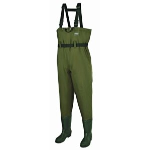 DAM Hydroforce Nylon Taslan Chest Wader Bootfoot Green 42-L