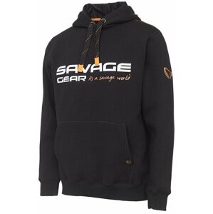 Savage Gear Mikina Cosmo Hoodie Black Ink S