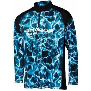 Savage Gear Tričko Marine UV Long Sleeve Tee Sea Blue S