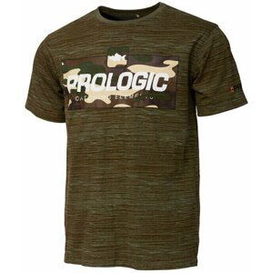 Prologic Tričko Bark Print T-Shirt Burnt Olive Green Burnt Olive Green M