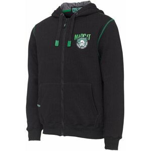 MADCAT Mikina Badge Logo Zip Hoodie Black Caviar XL