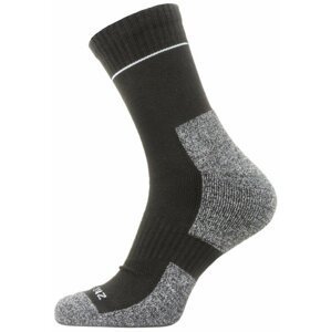 Sealskinz Solo QuickDry Ankle Length Sock Black/Grey M