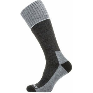 Sealskinz Solo QuickDry Knee Length Sock Black/Grey M