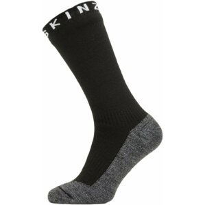 Sealskinz Waterproof Warm Weather Soft Touch Mid Length Sock Black/Grey Marl/White XL Cyklo ponožky