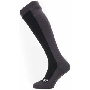 Sealskinz Waterproof Cold Weather Knee Length Socks Black/Grey M