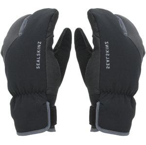 Sealskinz Waterproof Extreme Cold Weather Cycle Split Finger Gloves Black/Grey XL