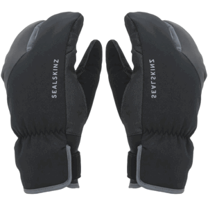 Sealskinz Waterproof Extreme Cold Weather Cycle Split Finger Gloves Black/Grey XXL