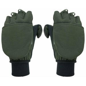 Sealskinz Windproof Cold Weather Convertible Mitten Olive Green/Black S