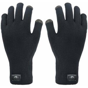 Sealskinz Waterproof All Weather Ultra Grip Knitted Glove Black S Cyklistické rukavice