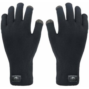 Sealskinz Waterproof All Weather Ultra Grip Knitted Glove Black XL Cyklistické rukavice