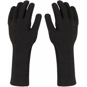 Sealskinz Waterproof All Weather Ultra Grip Knitted Gauntlet Black XL Cyklistické rukavice