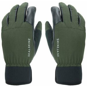 Sealskinz Waterproof All Weather Hunting Glove Olive Green/Black L Cyklistické rukavice