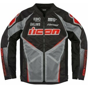 ICON - Motorcycle Gear Hooligan Ultrabolt™ Jacket Black S Textilná bunda