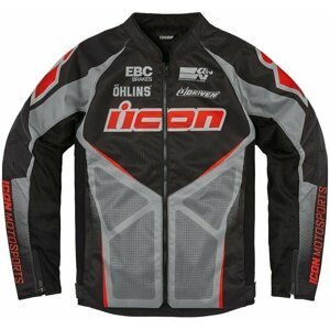 ICON - Motorcycle Gear Hooligan Ultrabolt™ Jacket Black M Textilná bunda