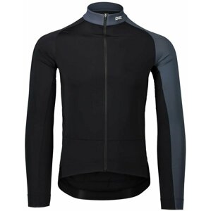 POC Essential Road Mid LS Jersey Uranium Black/Sylvanite Grey S