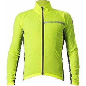 Castelli Squadra Stretch Jacket Yellow Fluo/Dark Gray S