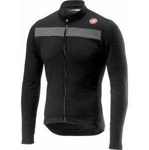 Castelli Puro 3 Jersey Full Zip Light Black/Silver Reflex S