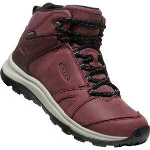 Keen TERRADORA II LEATHER MID WP W wine/black Veľkosť: 37,5 dámske topánky