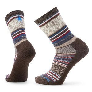 Smartwool EVERYDAYC FAIR ISLE SWEATER CREW gaštan Veľkosť: XL ponožky