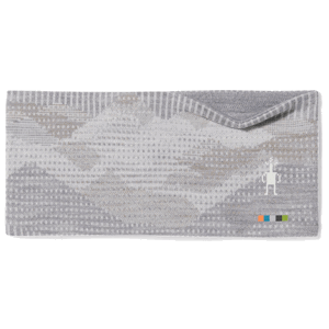 Smartwool THERMAL MERINO REVERSIBLE HEADBAND light gray mountain scape čelenka