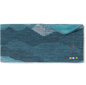 Smartwool THERMAL MERINO REVERSIBLE HEADBAND twilight blue mtn scape čelenka