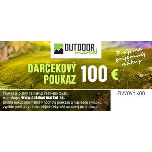 Outdoormarket Darčekový poukaz Hodnota: 100