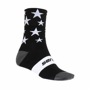 SENSOR PONOŽKY STARS čierna / biela Veľkosť: 9/11 ponožky