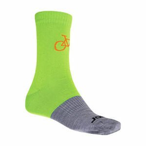 Sensor PONOŽKY TOUR MERINO WOOL zelená / šedá Veľkosť: 9/11 ponožky