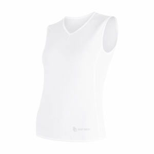 SENSOR COOLMAX AIR dámske tričko bez rukávov V-neck biela Veľkosť: L