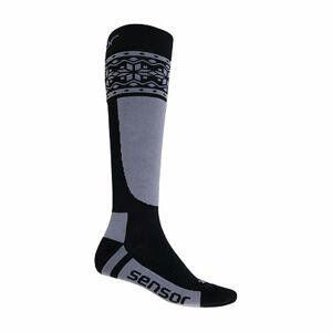 SENSOR PONOŽKY Thermosnow NORWAY čierna / sivá Veľkosť: 6/8 ponožky