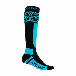 SENSOR PONOŽKY Thermosnow NORWAY čierna / modrá Veľkosť: 9/11 ponožky