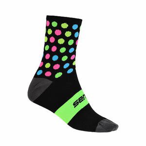 SENSOR PONOŽKY DOTS čierna / multi Veľkosť: 3/5 ponožky